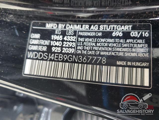 WDDSJ4EB9GN367778 2016 MERCEDES-BENZ CLA-CLASS photo no. 13