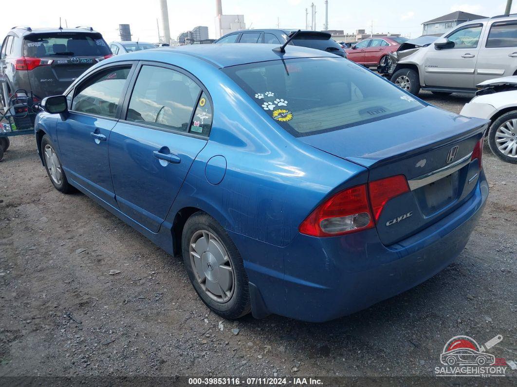JHMFA3F28AS000091 2010 HONDA CIVIC HYBRID photo no. 3