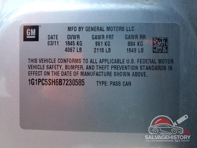 1G1PC5SH6B7230585 2011 CHEVROLET CRUZE photo no. 12
