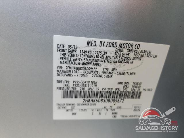 2FMHK6D83DBD09672 2013 FORD FLEX photo no. 13