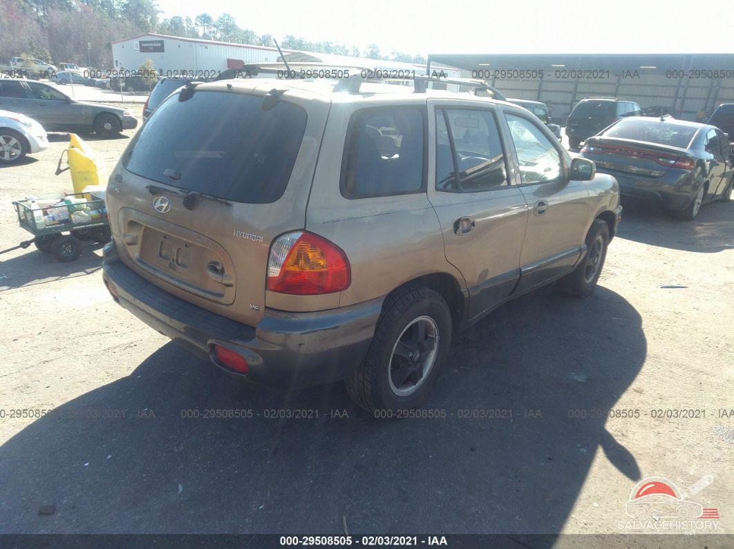 KM8SC13D84U730446 2004 HYUNDAI SANTA FE photo no. 4
