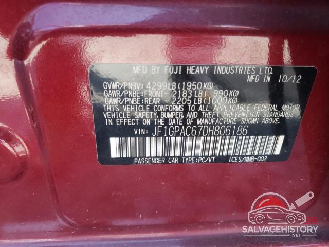 JF1GPAC67DH806186 2013 SUBARU IMPREZA photo no. 12