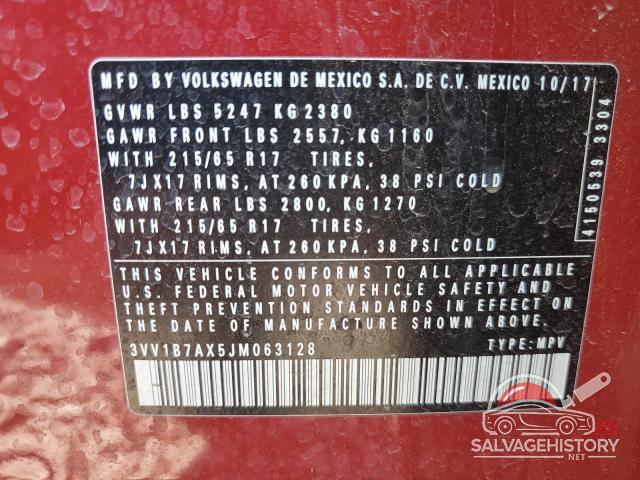 3VV1B7AX5JM063128 2018 VOLKSWAGEN TIGUAN photo no. 14