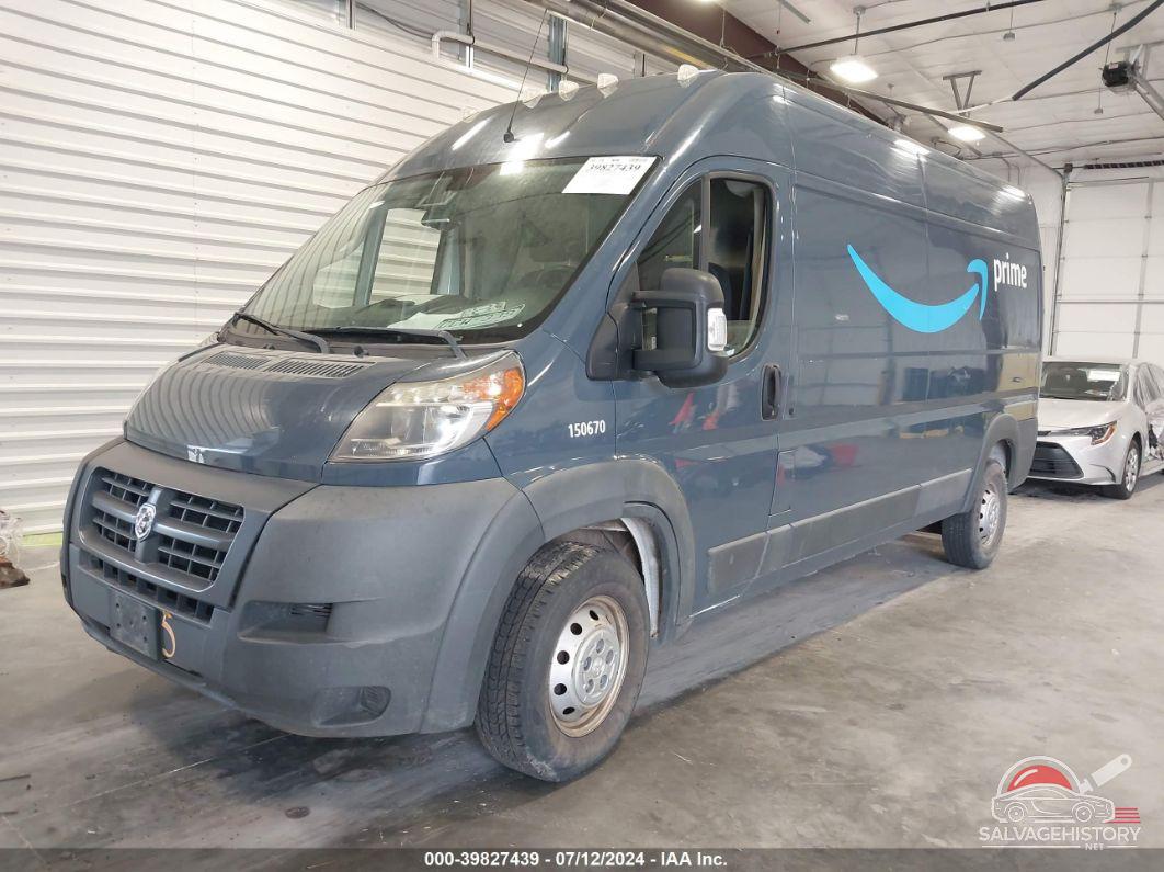 3C6TRVDG4JE161328 2018 RAM PROMASTER 2500 photo no. 2