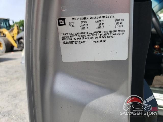 2G4WE567651234311 2005 BUICK LACROSSE photo no. 12