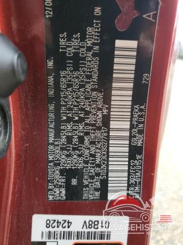5TDZK23CX9S277817 2009 TOYOTA All Models photo no. 13