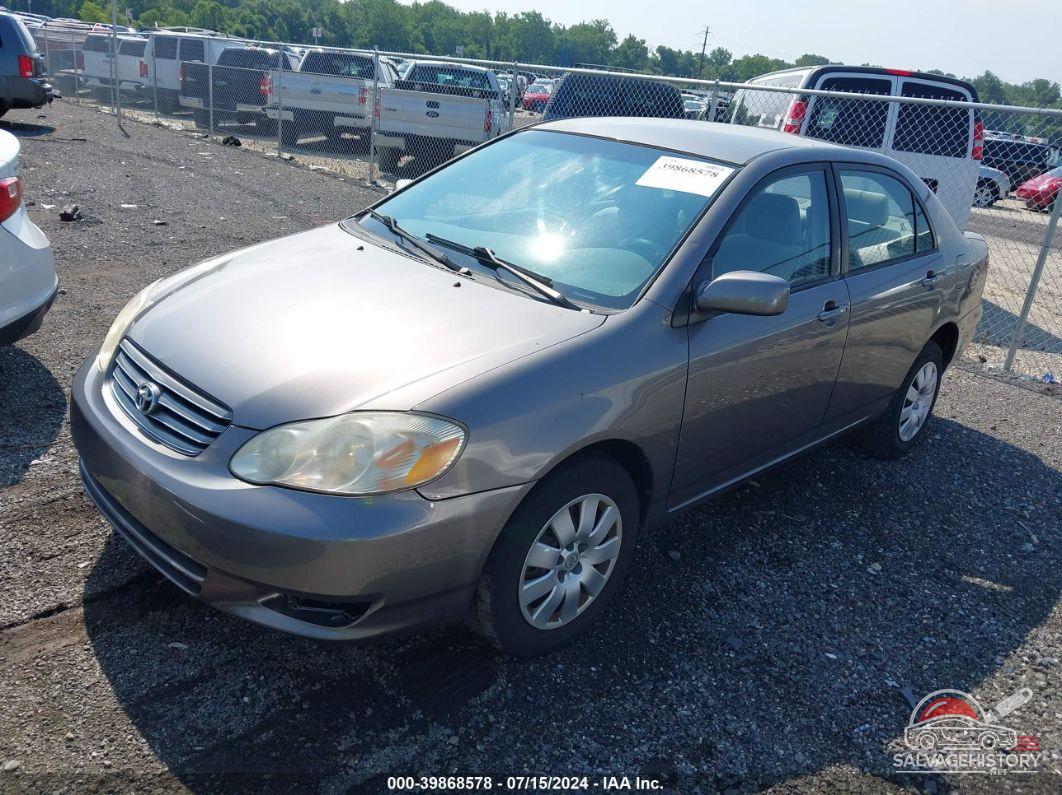 2T1BR38E24C185647 2004 TOYOTA COROLLA photo no. 2
