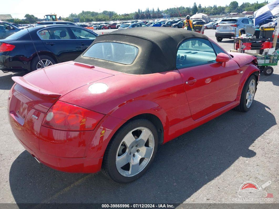 TRUUT28NX11002862 2001 AUDI TT photo no. 4