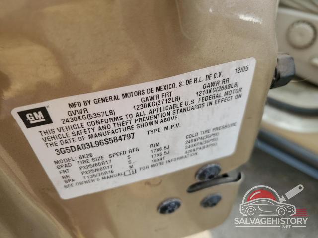 3G5DA03L96S584797 2006 BUICK RENDEZVOUS photo no. 13