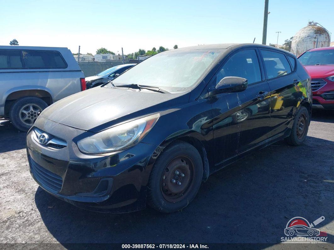 KMHCT5AE2DU071206 2013 HYUNDAI ACCENT photo no. 2