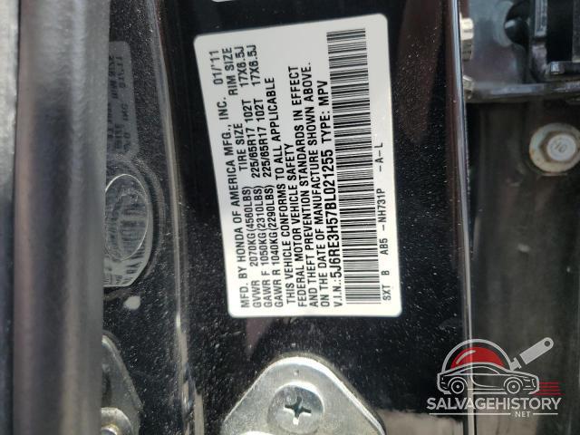 5J6RE3H57BL021255 2011 HONDA CRV photo no. 13