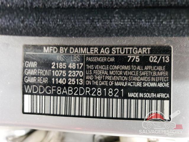 WDDGF8AB2DR281821 2013 MERCEDES-BENZ C-CLASS photo no. 12