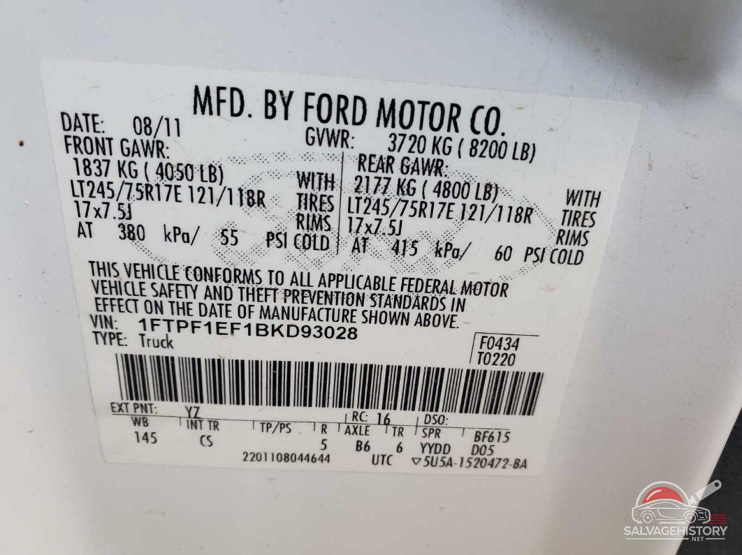 1FTPF1EF1BKD93028 2011 FORD F-150 photo no. 4