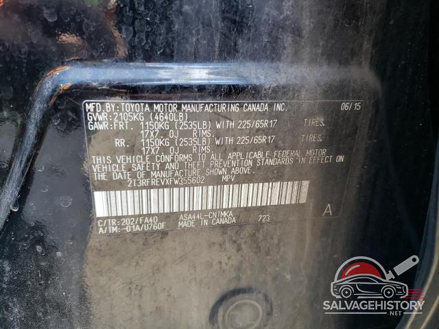 2T3RFREVXFW355602 2015 TOYOTA RAV4 photo no. 12
