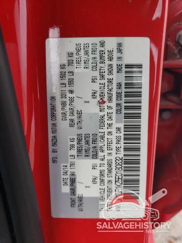 JM1DE1KZ5E0180832 2014 MAZDA 2 photo no. 12