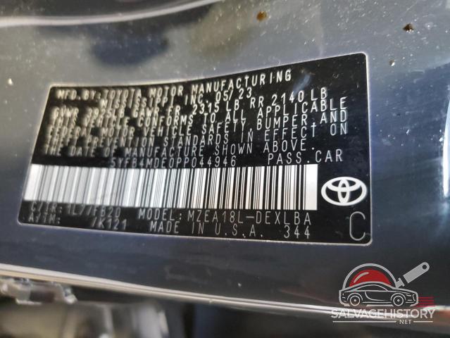 5YFB4MDE0PP044946 2023 TOYOTA COROLLA photo no. 12