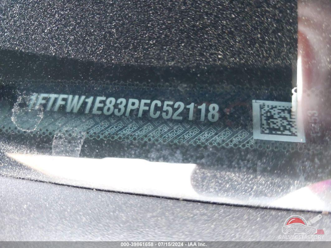 1FTFW1E83PFC52118 2023 FORD F150 photo no. 9