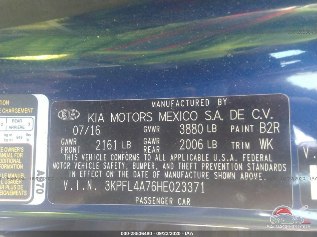3KPFL4A76HE023371 2017 KIA FORTE photo no. 9