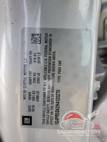 1G4PR5SK2H4120270 2017 BUICK VERANO photo no. 12
