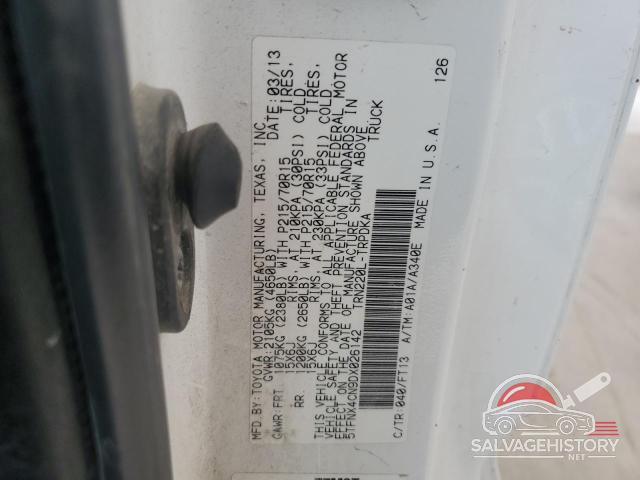 5TFNX4CN9DX026142 2013 TOYOTA All Models photo no. 12