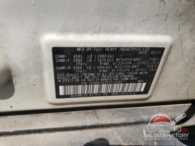 4S4BRCGC4D3273393 2013 SUBARU OUTBACK photo no. 12