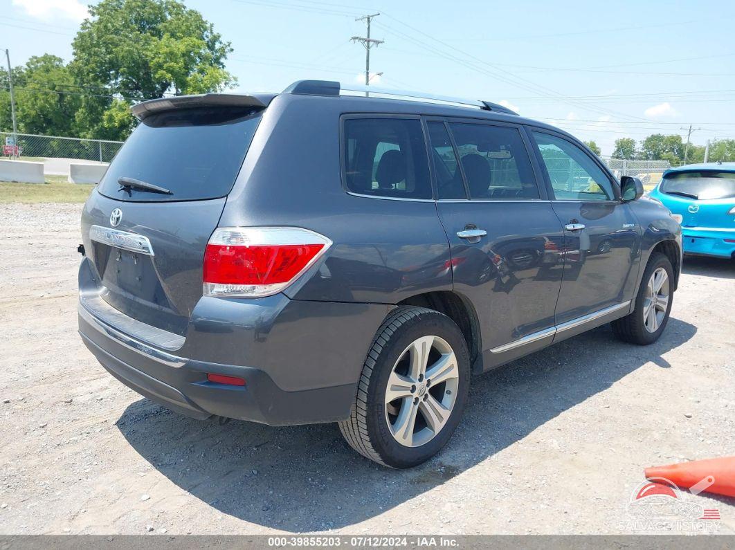 5TDYK3EH9CS076234 2012 TOYOTA HIGHLANDER photo no. 4