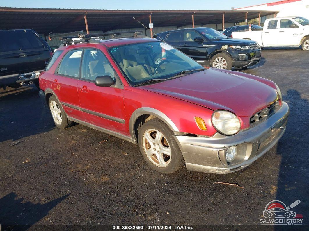JF1GG68523G805738 2003 SUBARU IMPREZA OUTBACK SPORT photo no. 1