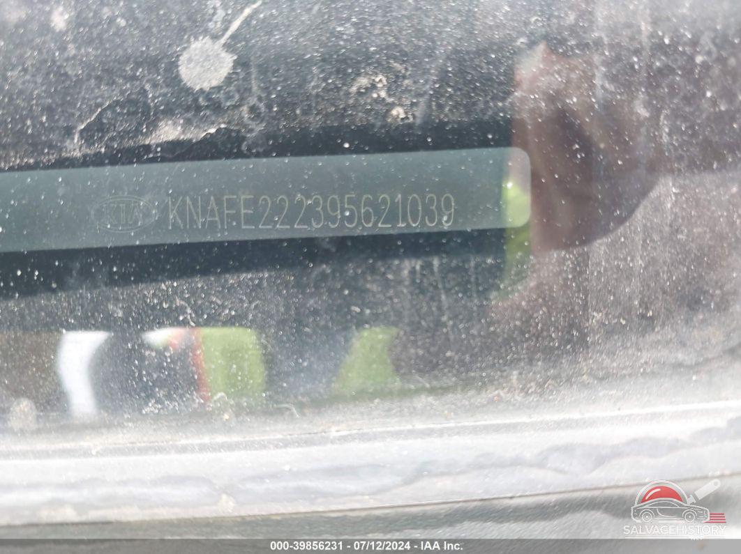 KNAFE222395621039 2009 KIA SPECTRA photo no. 9
