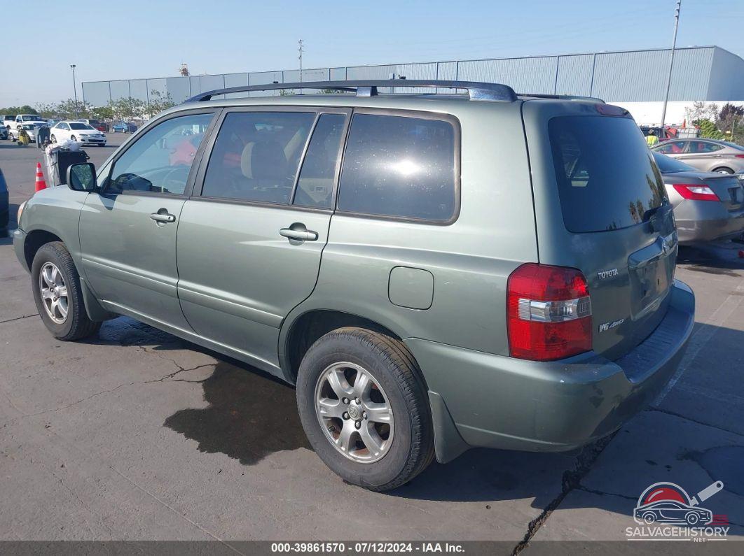 JTEEP21A150124382 2005 TOYOTA HIGHLANDER photo no. 3