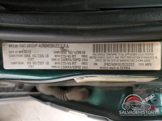 ZFBCFADH3EZ020332 2014 FIAT 500 photo no. 13