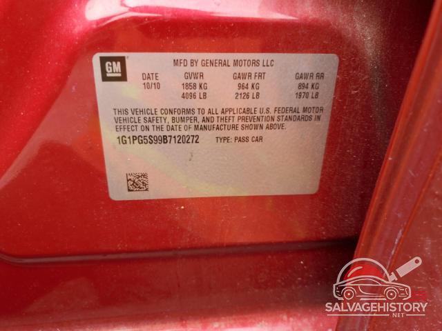 1G1PG5S99B7120272 2011 CHEVROLET CRUZE photo no. 12