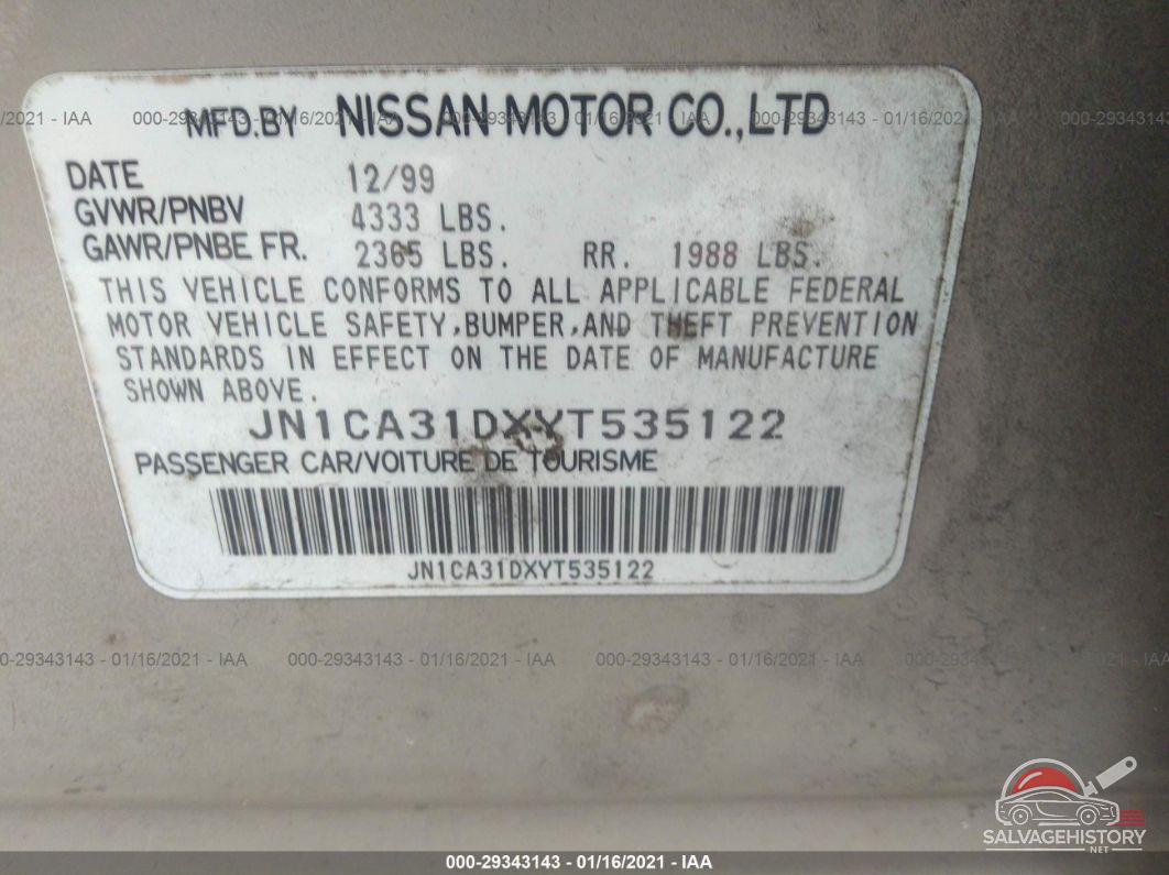 JN1CA31DXYT535122 2000 NISSAN MAXIMA photo no. 9