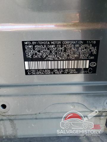JTHBZ1BL3KA017754 2019 LEXUS GS350 photo no. 13