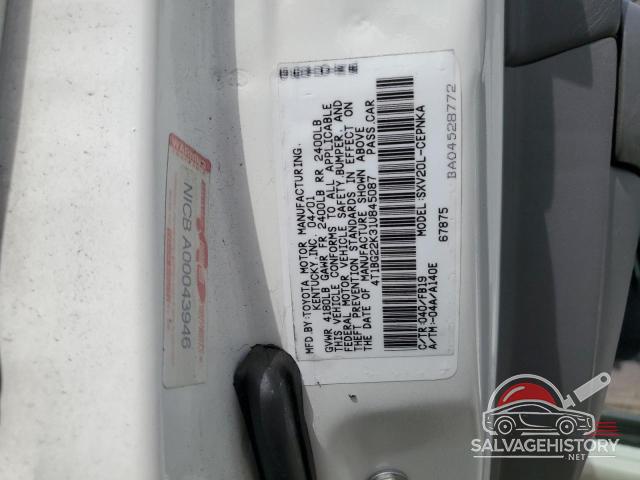 4T1BG22K31U845087 2001 TOYOTA CAMRY photo no. 12