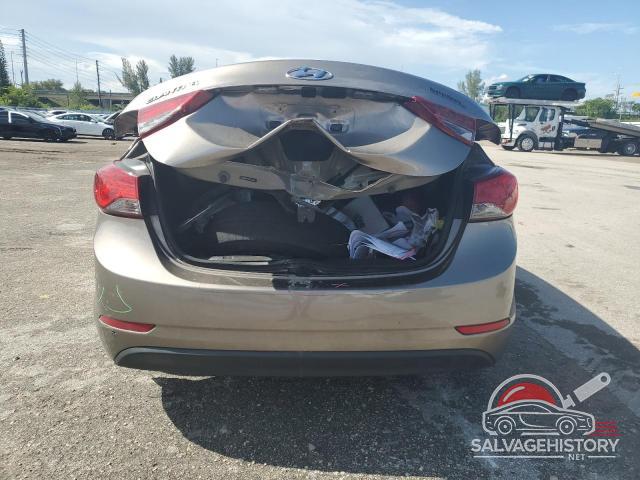 5NPDH4AE4GH776088 2016 HYUNDAI ELANTRA photo no. 6