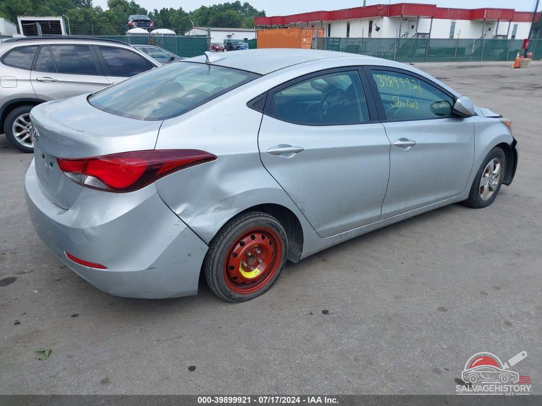 5NPDH4AE7EH521951 2014 HYUNDAI ELANTRA photo no. 4