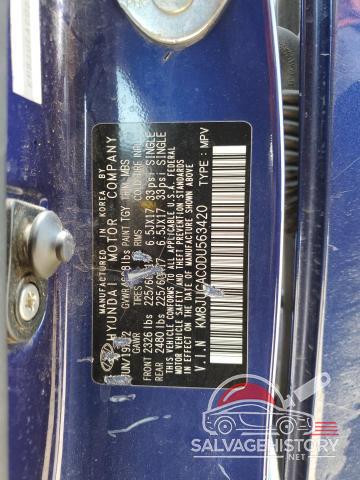 KM8JUCAC0DU563420 2013 HYUNDAI TUCSON photo no. 14