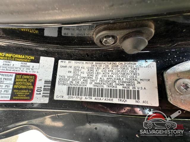 5TENX22N39Z6164 2009 TOYOTA All Models photo no. 10