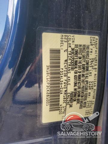 3N1BC1CP3CK281001 2012 NISSAN VERSA photo no. 13