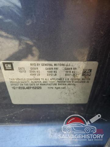 1G11E5SL4EF152029 2014 CHEVROLET MALIBU photo no. 13