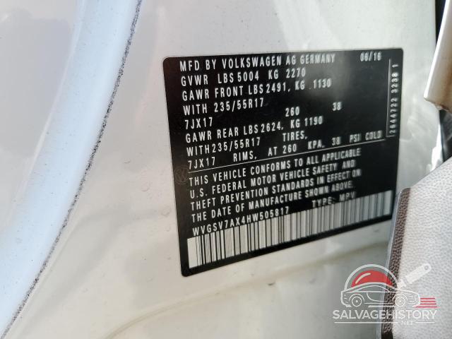 WVGSV7AX4HW505817 2017 VOLKSWAGEN TIGUAN photo no. 13