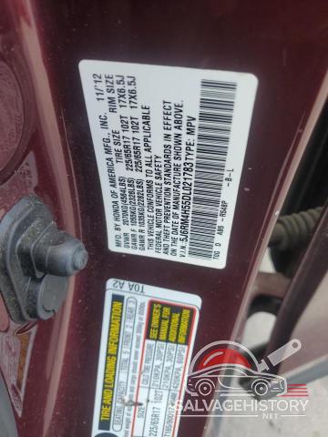5J6RM4H55DL021783 2013 HONDA CRV photo no. 13
