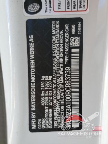 WBA23AT00RCR83739 2024 BMW 4 SERIES photo no. 12