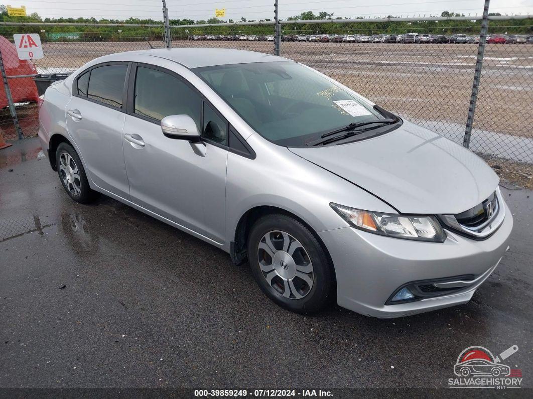 19XFB4F29DE001620 2013 HONDA CIVIC HYBRID photo no. 3
