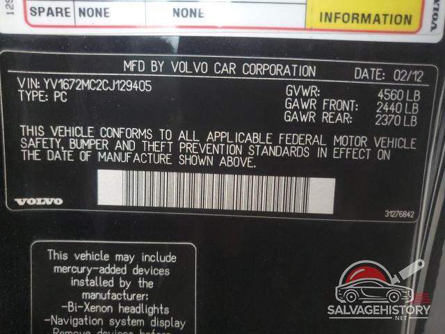 YV1672MC2CJ129405 2012 VOLVO C70 photo no. 12