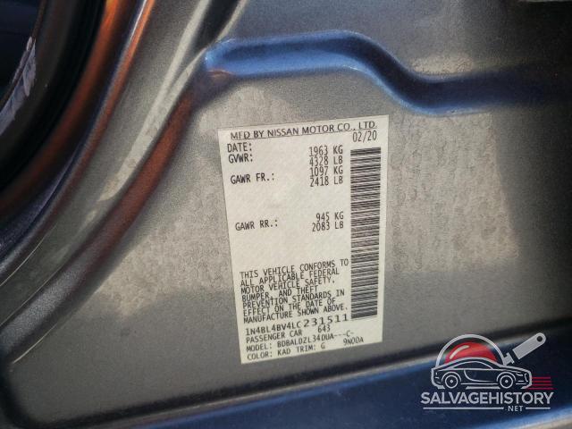 1N4BL4BV4LC231511 2020 NISSAN ALTIMA photo no. 13