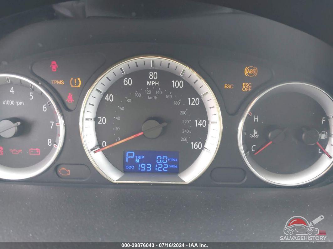 5NPET46C59H573398 2009 HYUNDAI SONATA photo no. 7