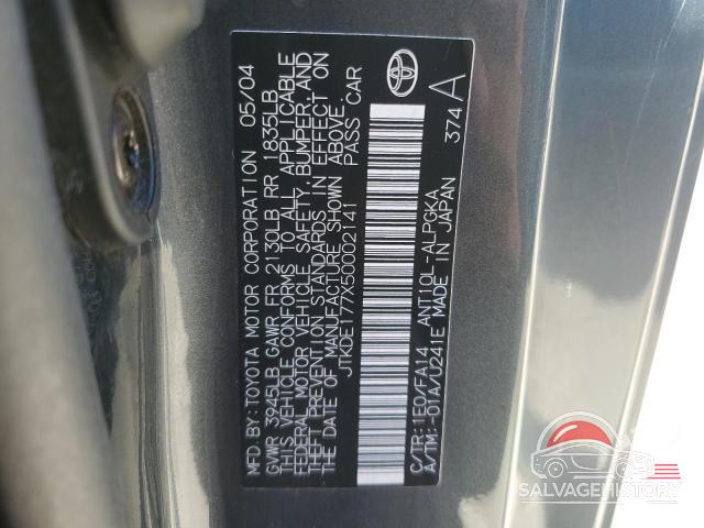 JTKDE177X50002141 2005 TOYOTA SCION photo no. 12