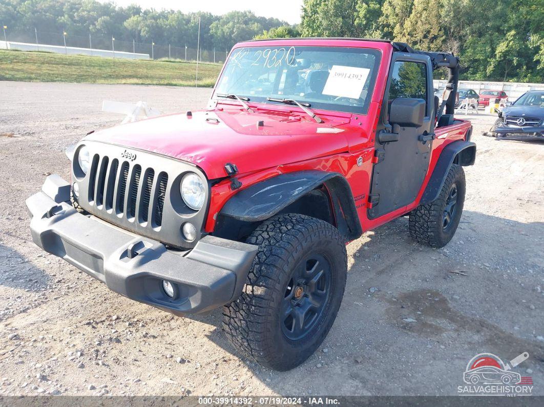 1C4AJWAG8GL258985 2016 JEEP WRANGLER photo no. 2