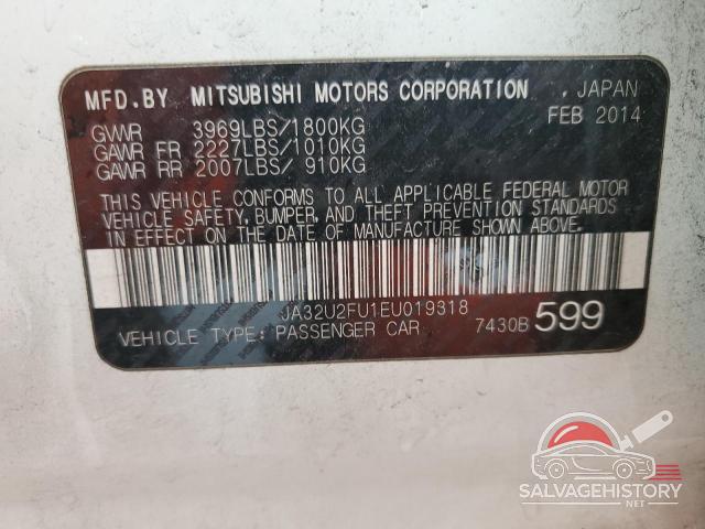 JA32U2FU1EU019318 2014 MITSUBISHI LANCER photo no. 12